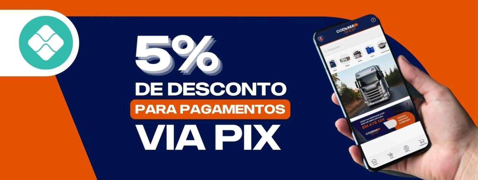 5% de desconto no Pix