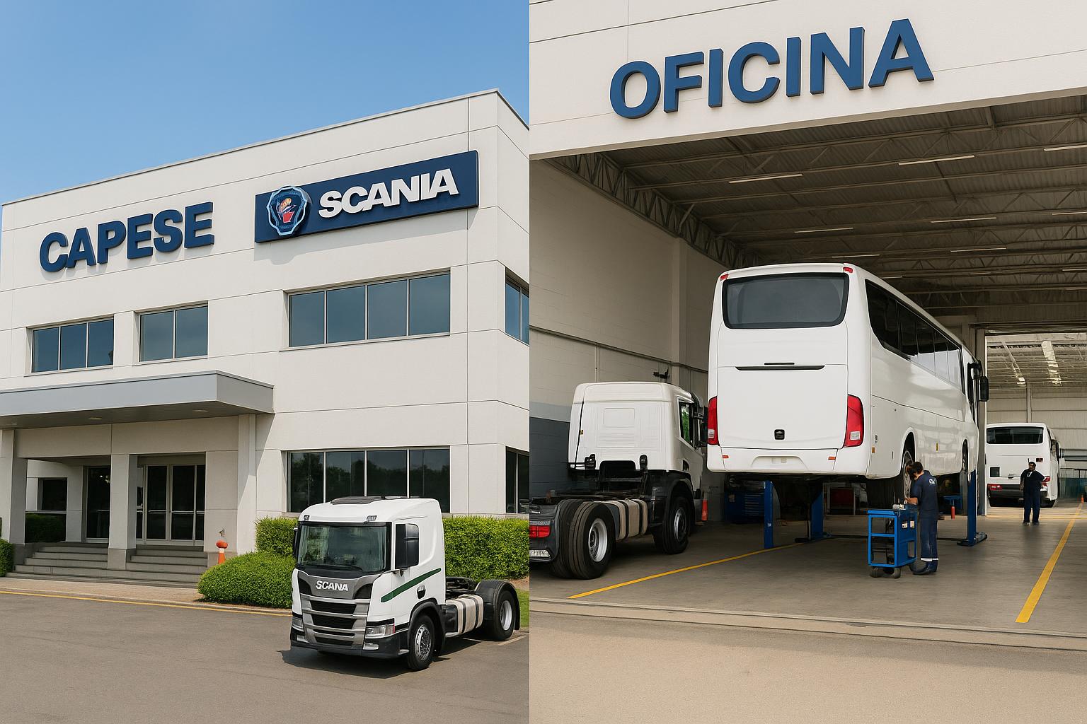 Oficina CAPESA com boxes de serviço